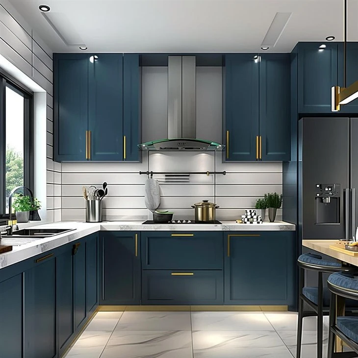 brown and blue kitchen cabinets-03