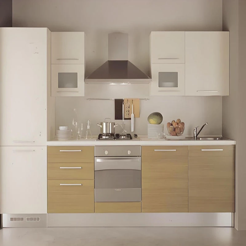 کابینت آشپزخانه دانه چوبی افقی